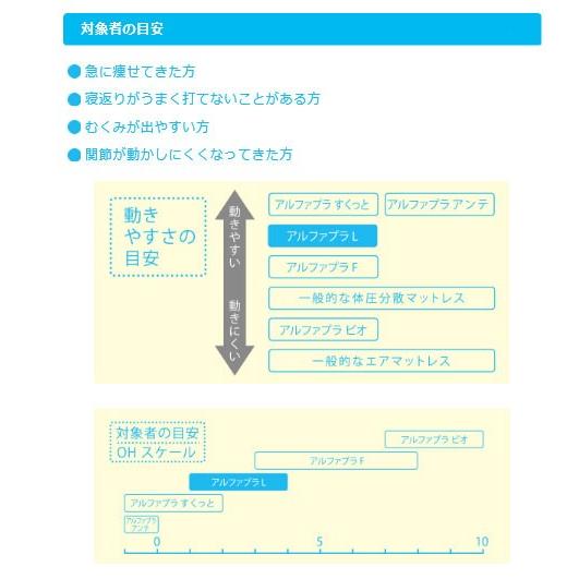 マットレス 床ずれ (代引き不可) アルファプラL 通気カバータイプ MB-LA3R 83cm幅レギュラー タイカ 介護ベッド 褥瘡予防 マットの画像
