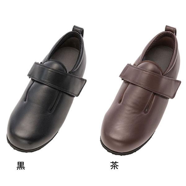 片足販売 介護靴 おしゃれ 室内 シューズ スリッパ リハビリ 徳武産業 ダブルマジックIII 合皮 5E 7044 片足販売 外出用 あゆみシューズ |  | 01
