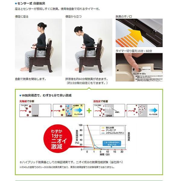 【新品同様 未使用】家具調トイレ 座楽 脱臭 あたたか便座 PN-L23318 楽天市場】【ベーシック・脱臭あたたか便座】 家具調ポータブルトイレ