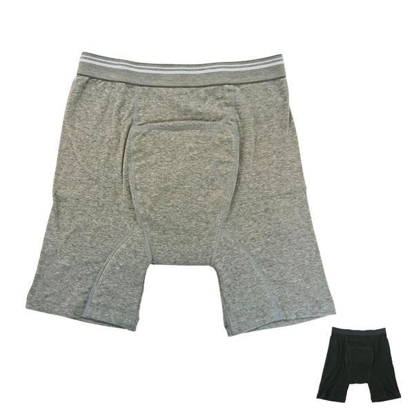 お中元 尿漏れ失禁パンツ 男性用 トランクス80 紳士用 ニシキ 安心パンツ 介護用品 男性用失禁パンツ 紳士用尿漏れパンツ 吸水量80cc ニシキ 安心パンツ トランクス C4867 LL (サックス) 日本製