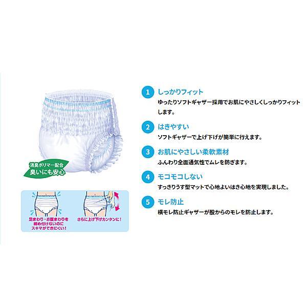 介護用 オムツ 大人用紙おむつ パンツ型 マーヤ はくパンツ うす型下着感覚（男女共用) S〜LL 東陽特紙 介護用品 | リフレ はくパンツ | 02