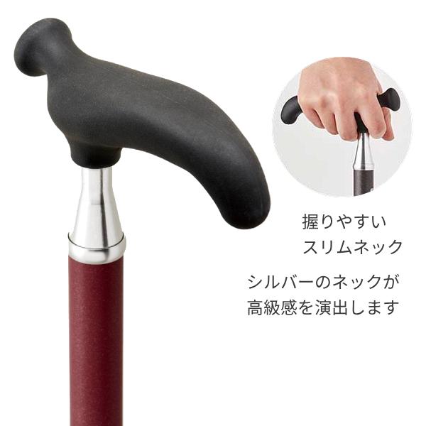 杖 ステッキ おしゃれ ドイツ オッセンベルグ社製 伸縮杖 OSSシリーズ レザー調 (スリムネック 男性 女性) 介護用品 |  | 01