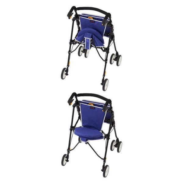 ヘルシーワンキャンシット・ヌーボー ヴァイオレット ウィズワン (介護 シルバーカー サポート) 介護用品 敬老の日 2023 70代 80代_2