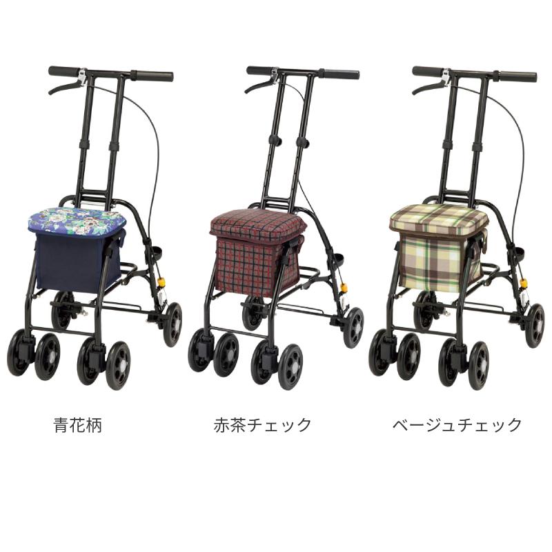 座れる シルバーカー 軽量 コンパクト スリムムーヴ マキテック  ショッピングカート おしゃれ 折りたたみ 高齢者 老人 手押し車 介護用品 | マキテック | 07
