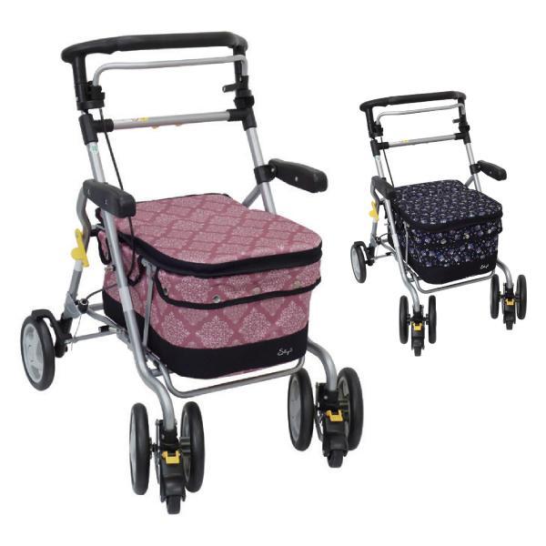 シルバーカー おしゃれ ショッピングカート ダンサーbox 島製作所 介護用品 敬老の日 カゴ置き 座れる ボックスタイプ 割引