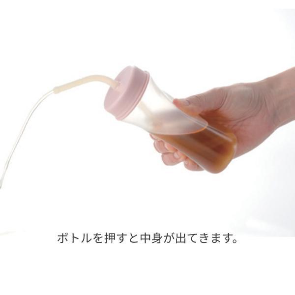 介護 食器 食洗機可 自助食器 使っていいね！ストロー付やわらかボトル200 ピンク リッチェル 介護用品 | リッチェル | 01