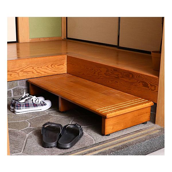 玄関台 幅90cm 90-35135 不二貿易 介護 踏台 踏み台 木製 転倒防止 ステップ 介護用品 | 不二貿易 | 01