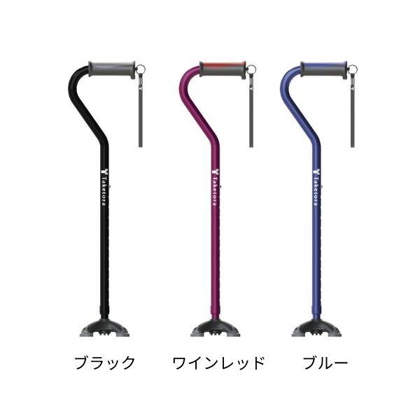 杖 介護 4点杖 バンブーステッキオフセット多点杖 竹虎 ステッキ つえ