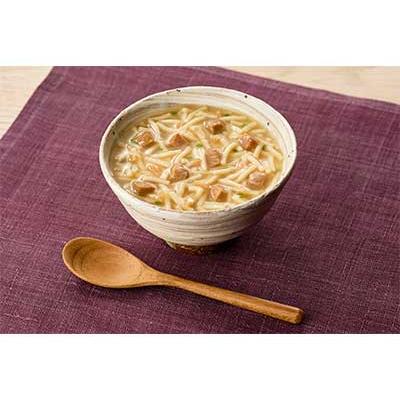 介護食 レトルト やわらか食 まんぷく日和 ソーキそば 100g アサヒグループ食品 ムース食 ミキサー食 歯ぐきでつぶせる 区分2 介護食品 おかず | アサヒグループ食品 | 01