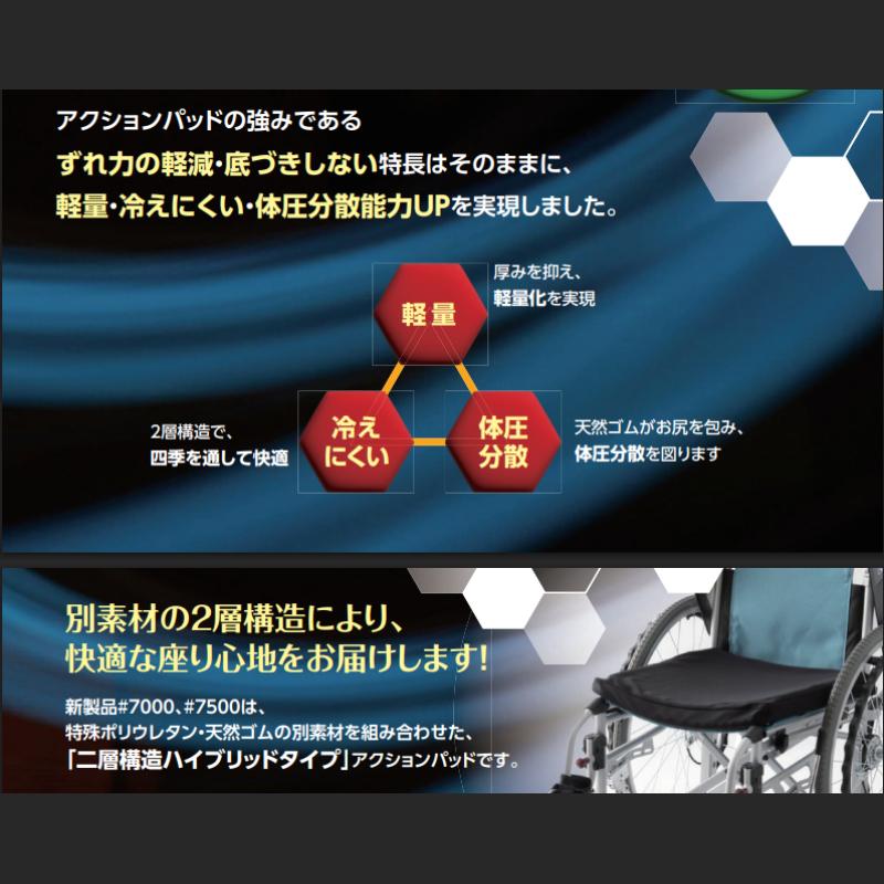 車椅子用アクションパッド ハイブリッドタイプ #7000 アクション