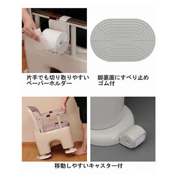 Panasonic（パナソニック） 樹脂製ポータブルトイレ座楽 ラフィーネ 長
