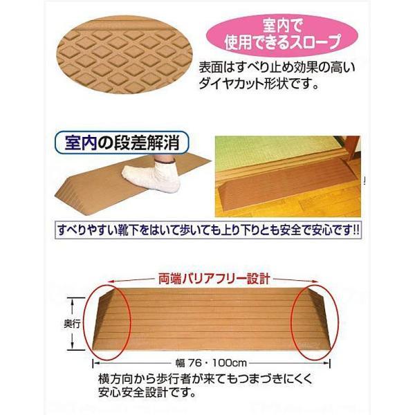 シンエイテクノ 段差解消スロープ ダイヤスロープ高さ2cm DS 76-20