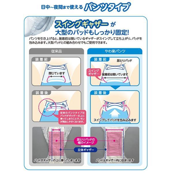 介護用 オムツ 大人用紙おむつ パンツ型 P.U サルバ やわ楽パンツ L 22枚 35873 白十字 介護用品 | サルバ | 03