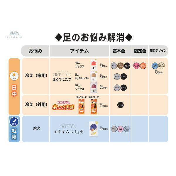 【3足セット】介護用品 靴下 靴下サプリ まるでこたつソックス 岡本 冷え性 女性 男性 レディース メンズ 介護用品 敬老の日 2025 ギフト プレゼント 70代 80代 | 靴下サプリ | 03