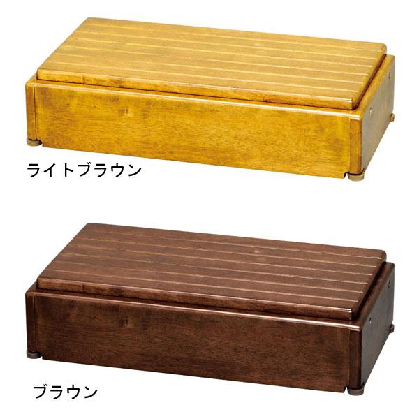 安寿 木製玄関台 高さ調節タイプ S60W-30-1段 535-574 535-576 アロン化成 (玄関 踏み台 木 踏み台 木製 転倒防止 ステップ 踏 | アロン化成 | 01
