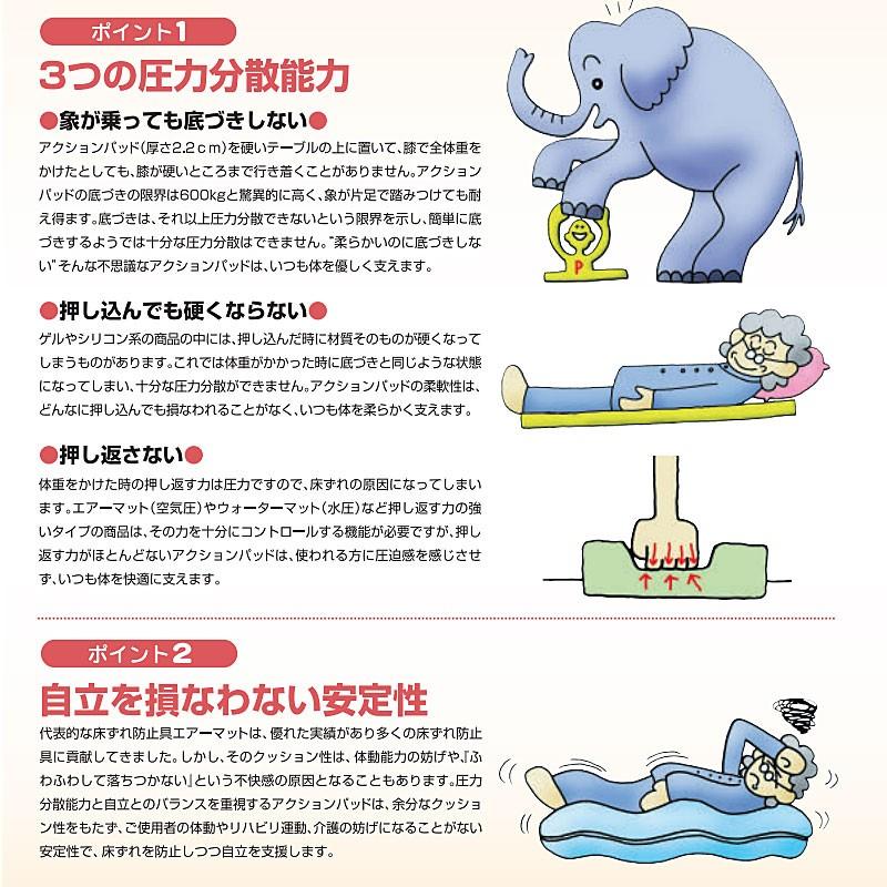 代引き不可 ベッド用 アクションパッド カバー付 ロング 6303 アクションジャパン 体圧分散 マットレス 床ずれ防止 介護用品 256550 介護用品店まごころショップmobile 通販 Yahoo ショッピング
