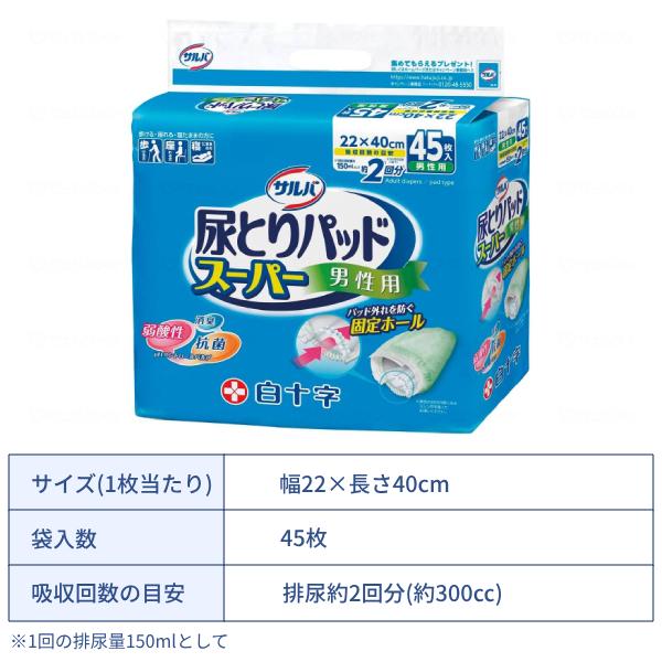サルバ 1ケース (4袋) 尿取りパッド 約2回分 尿とりパッドスーパー