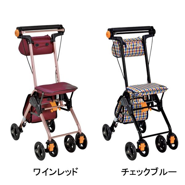 手押し車 高齢者 おしゃれ シルバーカー コンパクト テイコブナノンDX CPS02 幸和製作所   折りたたみ 介護 シルバー カー | Tacaof | 05