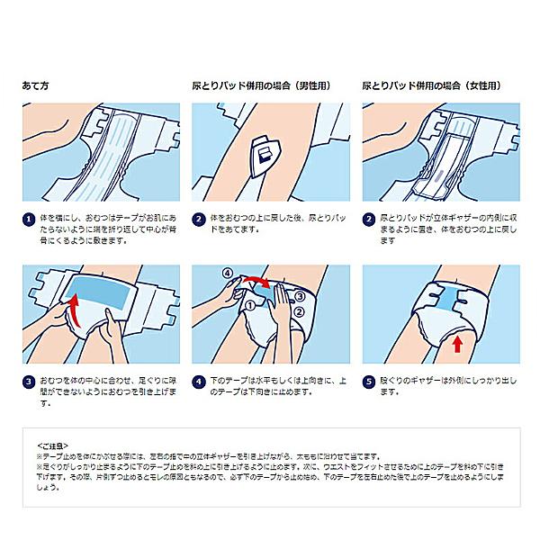 unicharm（ユニチャーム） 1ケース 介護用オムツ テープ式 紙おむつ