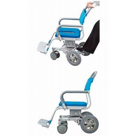 ウチヱ (法人様限定) シャワーキャリー 入浴用車椅子 くるくるチェアD