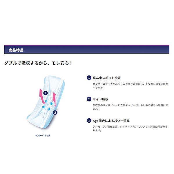 ライフリー さわやかパッド 特に多い時も1枚で安心用 55809→40289　18枚 ユニ・チャーム 尿モレ 尿ケアパッド 女性用 介護用品 | unicharm | 02