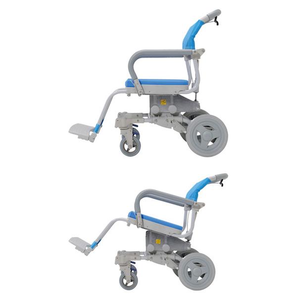 (法人様限定) シャワーキャリー 入浴用車椅子  楽チル U型シート ヘッドレストなし RT-005 ウチヱ お風呂 椅子 浴用 背付き 介護 椅子  介護用品 (代引き不可) |  | 01