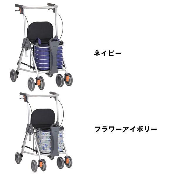 手押し車 高齢者 おしゃれ シルバーカー テイコブリトルワゴン WAW07 幸和製作所 歩行車 歩行補助 大容量 折りたたみ 介護 シルバー カー | Tacaof | 01