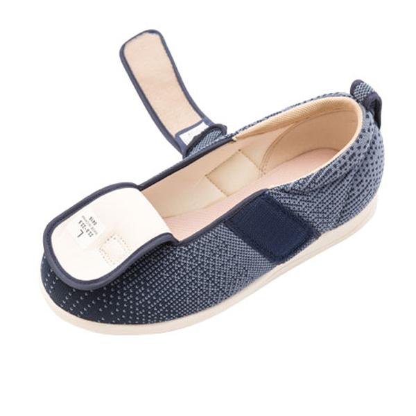 片足販売 介護靴 おしゃれ 室内 室外 シューズ スリッパ リハビリ 徳武産業 ダブルマジックIIIニット 7048 7E 片足販売 屋外用 婦人靴 |  | 03