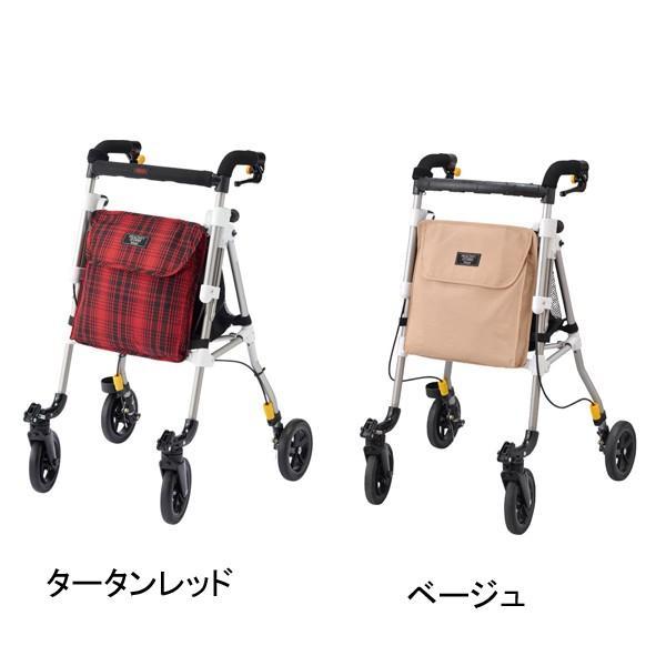 美品】ヘルシーワン レジュール 折りたたみ シルバーカー タータン
