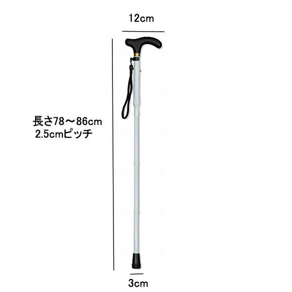 アルミ製白杖 身体支持併用 #2032 折りたたみ式 瀬川商店 (白杖 杖 つえ 折り畳み) 介護用品 |  | 01
