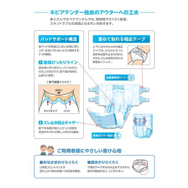介護用オムツ テープ式 紙おむつ Gテープタイプ 小さめL 46400→46401 24枚 王子ネピア (介護 排泄 テープタイプ) 介護用品 | 王子ネピア | 03