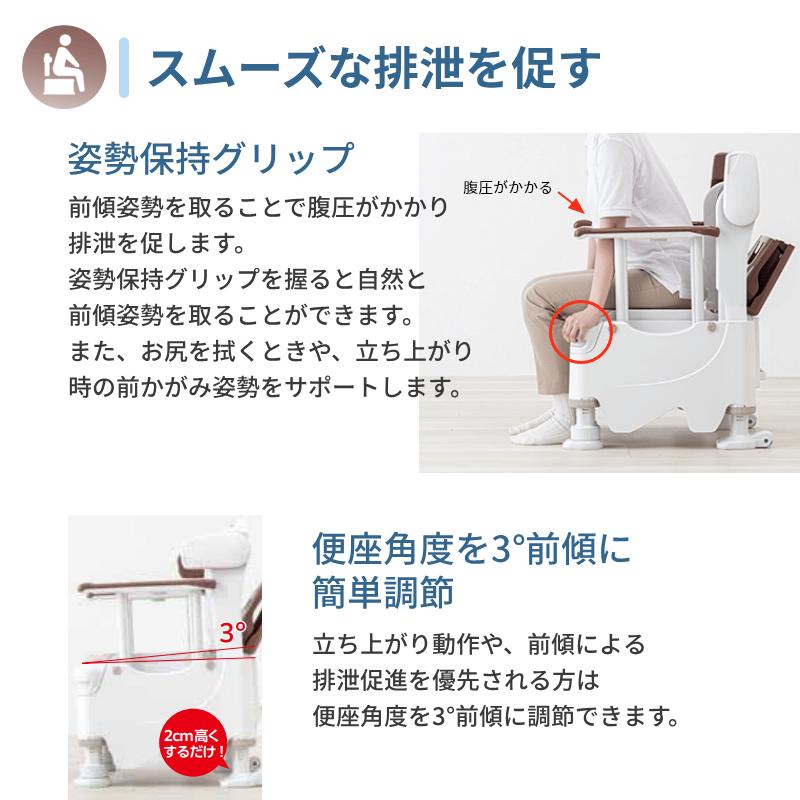 アロン化成 安寿 ポータブルトイレ FX-30 らくゾウくん 暖房便座 532