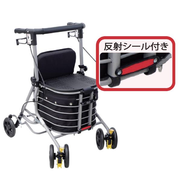 座れる シルバーカー 歩行車 おしゃれ 大容量 シンフォニーバスケットSP 島製作所 介護用品 | 島製作所 | 04
