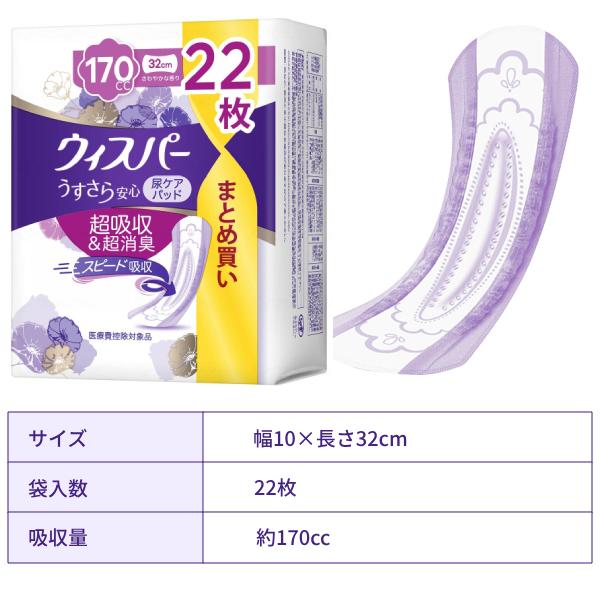 ウィスパー（P&G） 1ケース 12袋 尿もれ ケア 軽失禁用 ウィスパー