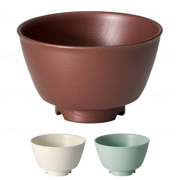 介護用食器 日本製  介護食器 自助食器 高齢者 木目 持ちやすい茶碗 370mL NBLS1B 電子レンジ 軽量 割れにくい プラスチック食器 介護用品 | スケーター