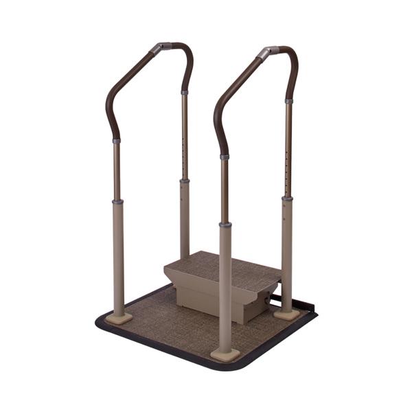 パナソニック エイジフリー 歩行サポート手すり スムーディ ステップサポート 両手すり 踏み台1段 XPN-L80654 介護 介護用品 | Panasonic