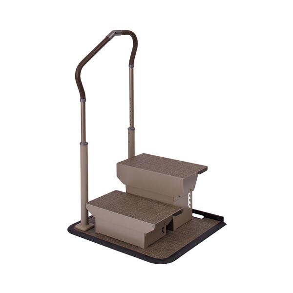 パナソニック エイジフリー 歩行サポート手すり スムーディ ステップサポート 片手すり 踏み台2段 XPN-L80655 介護 介護用品 | Panasonic