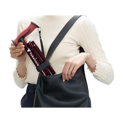 杖 ステッキ バンブーステッキワイド 折りたたみ杖 104991 竹虎 ヒューマンケア事業部 介護 介護用品 | 竹虎 | 02