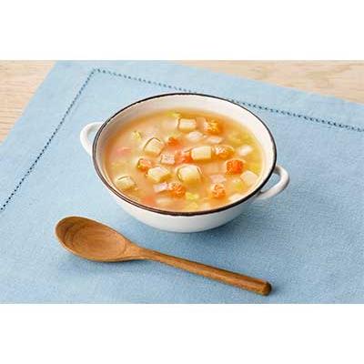 介護食 レトルト やわらか食 まんぷく日和 ポトフ 100g アサヒグループ食品 ムース食 ミキサー食 歯ぐきでつぶせる 区分2 介護食品 おかず | アサヒグループ食品 | 01