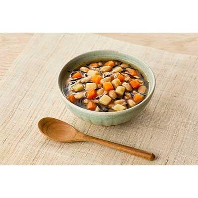 介護食 レトルト やわらか食 まんぷく日和 ひじき入り五目煮 100g アサヒグループ食品 ムース食 ミキサー食 歯ぐきでつぶせる 区分2 介護食品 おかず | アサヒグループ食品 | 01