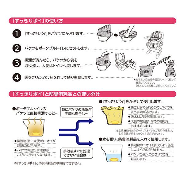 (トイレ処理袋 おむつ処理袋セット) すっきりポイ 533-226 30枚入 アロン化成 おむつが臭わない袋BOS 大人用 箱型 L 90枚入 クリロン化成 介護用品 まとめ買い | 総合サービス | 04