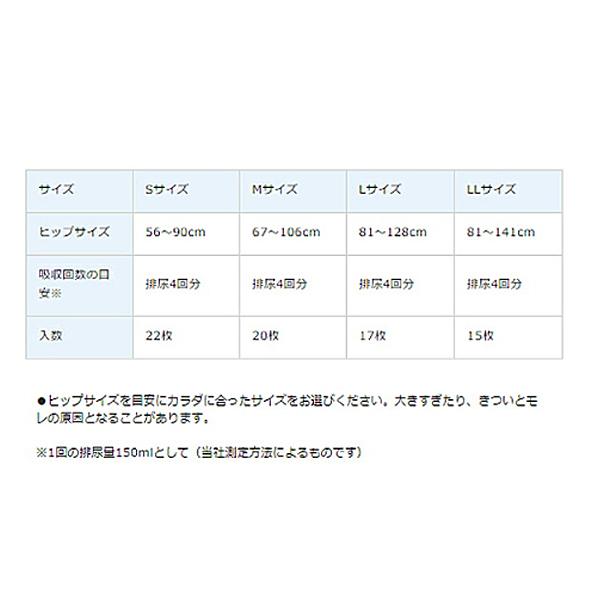 ライフリー 大人紙おむつ (1ケース) 横モレ安心テープ止め M 1ケース (20枚×4袋) 56324→52462 ユニ・チャーム 介護用品 | unicharm | 02