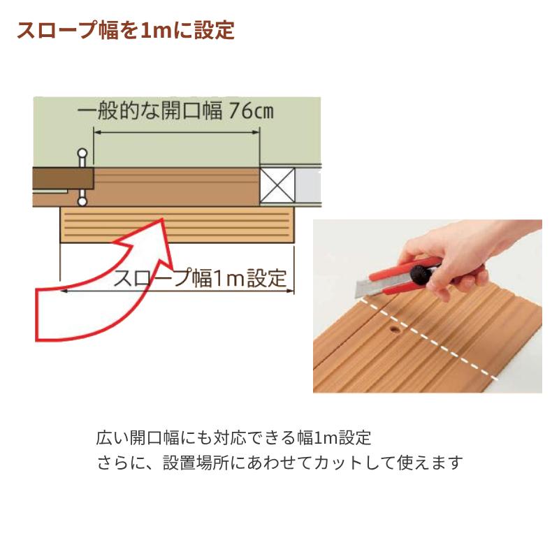 段差解消スロープ 室内用 アロン化成 安寿 段差スロープEVA1000 ＃30 535-613 幅100×奥行12×高さ3cm 介護用品 | アロン化成 | 01