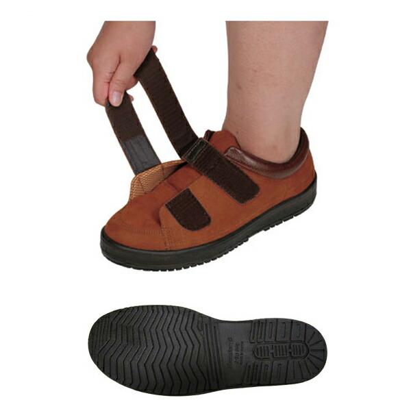 介護シューズ メンズ おしゃれ ムーンスター Vステップ04 紳士用（装具用靴 紳士用 屋外用シューズ）介護用品 父の日 敬老の日 プレゼント | MoonStar | 04