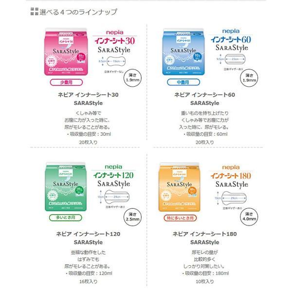 インナーシート120 IS120C→IS120D 16枚 王子ネピア  (尿ケアシート 女性用) 介護用品 |  | 03