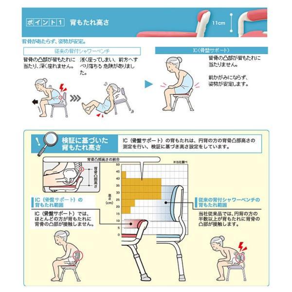 アロン化成 シャワーチェア 介護用風呂椅子 安寿 コンパクト折りたたみ