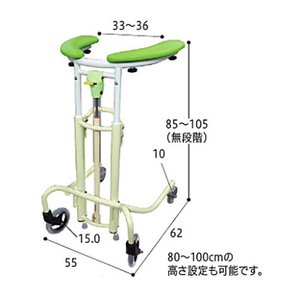 【送料込】日進医療器　トレウォークスリム　室内用歩行車　歩行器 日進医療器 代引き不可 トレウォークスリム 介護 歩行車 室内 介護用品