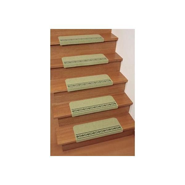 コーナー付階段マット スベリ止め付（15枚入） KA-41 KA-42 サンコー(滑り止めマット 滑り止め 階段 階段マット) 介護用品 | THANKO | 01