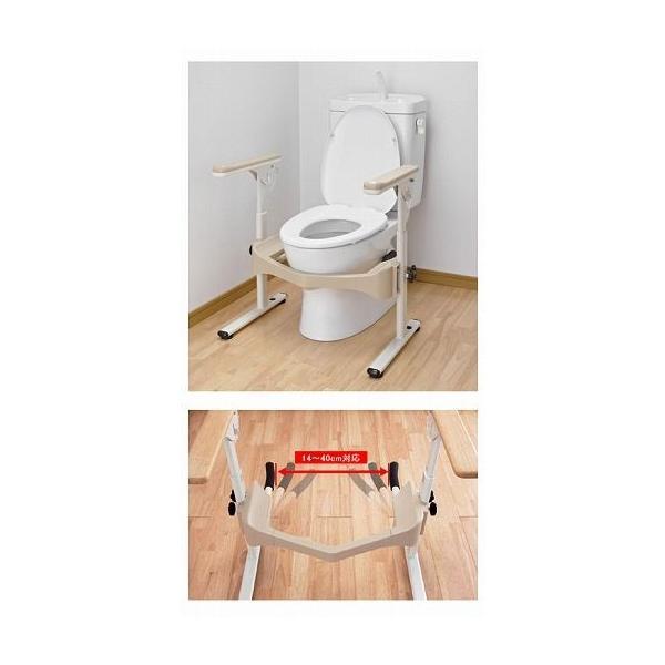 アロン化成 安寿 洋式トイレ用フレーム S-はねあげR-2 533-086 