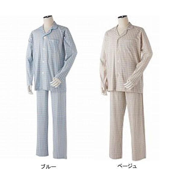 らくらくパジャマ 紳士用 S-RP 日伸 (介護 パジャマ 紳士 オールシーズン 綿100％) 介護用品 |  | 02